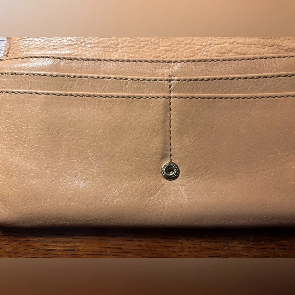 Chloé Nude Leather Long Wallet –  Luxury – Soft Leather, Gold-Tone Hardware